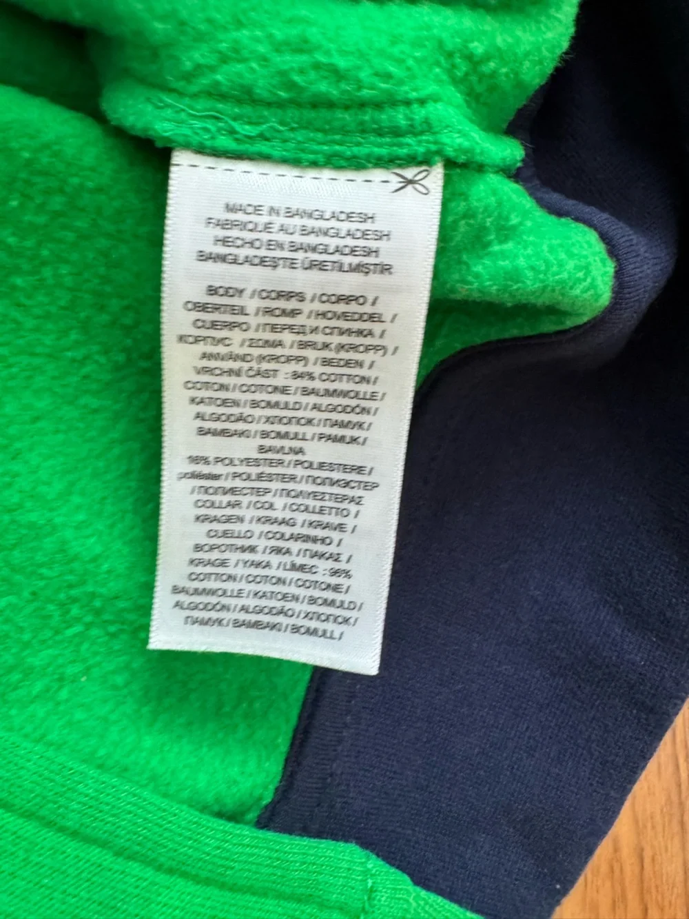 Polo Ralph Lauren Boys Color Blocked Fleece Baseball Jacket Green / Navy 8